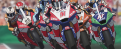 Course de moto WorldSBK avec humour et camaraderie
