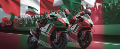 Hommage artistique aux pilotes italiens de WorldSBK