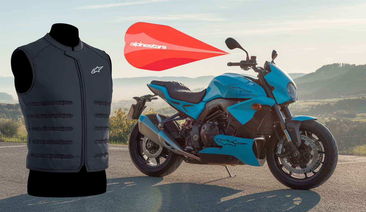 Veste Klim et airbag Alpinestars pour équipement moto