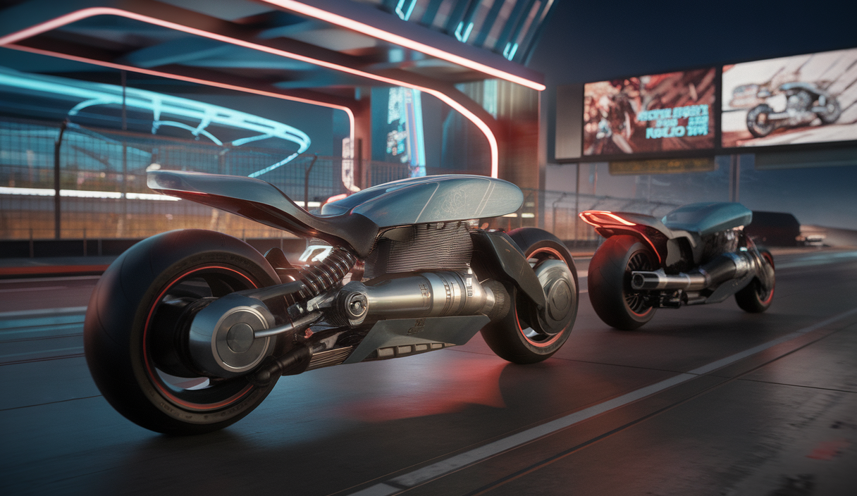 Image captivante des tendances motos 2025 avec innovations et événements culturels