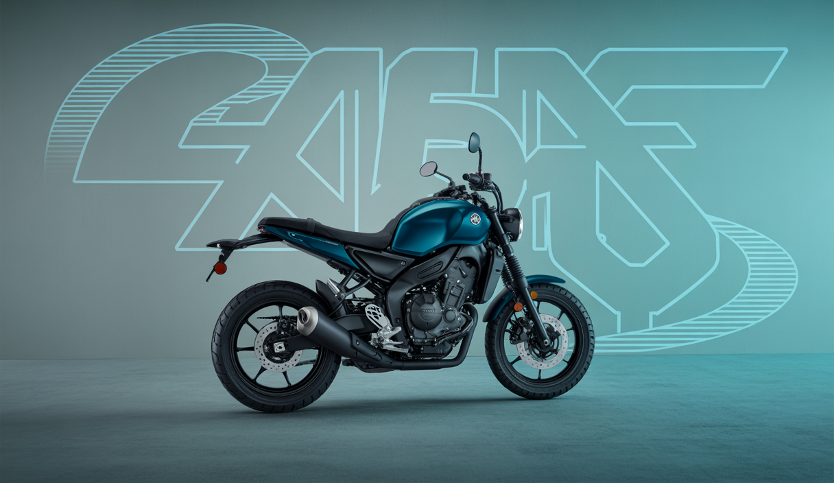 Vue détaillée de la Yamaha XSR900 2025 avec innovations technologiques