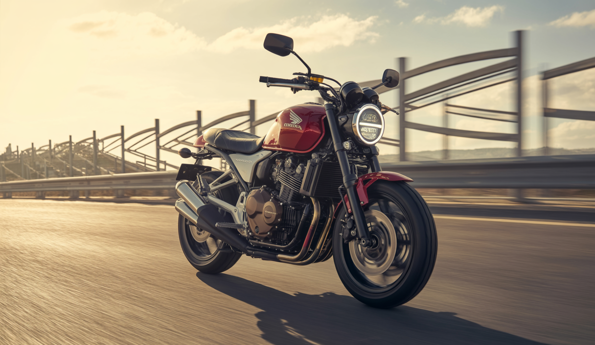 Illustration de la Honda Hornet 1000 établissant un record mondial