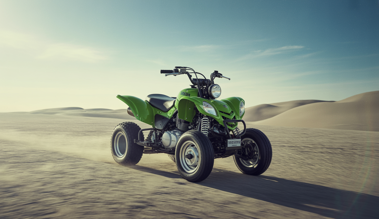 Yamaha Banshee 350 ATV two-stroke classic model reviving heritage in 2025 with vibrant green and black colors