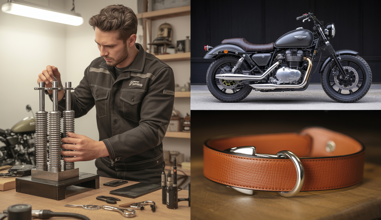 Réparation d'échappement moto, ceinture cuir populaire et Kawasaki Vulcan 900 convertie en sidecar personnalisé dévoilés par FortNine